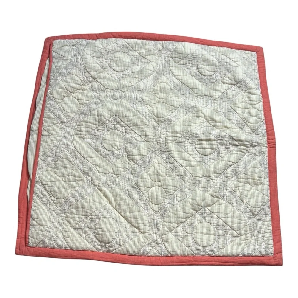 Anthropologie Cambridge Quilted Euro Pillow Sham 26” x 26” - Picture 4 of 9